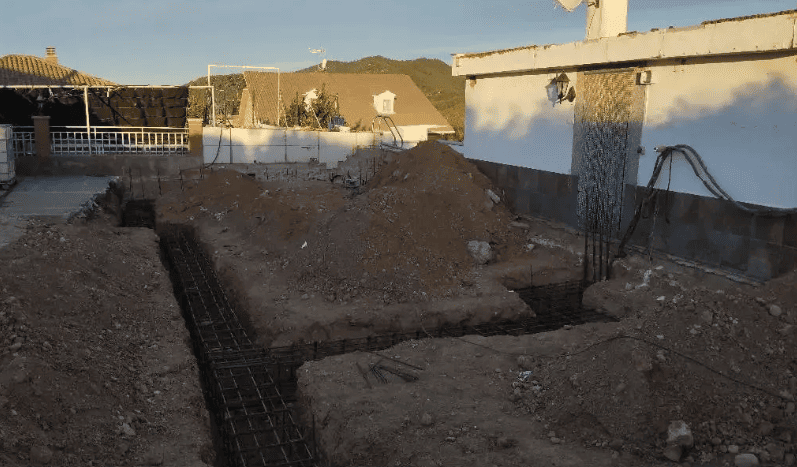 Cimentación de obra residencial realizada en Barcelona
